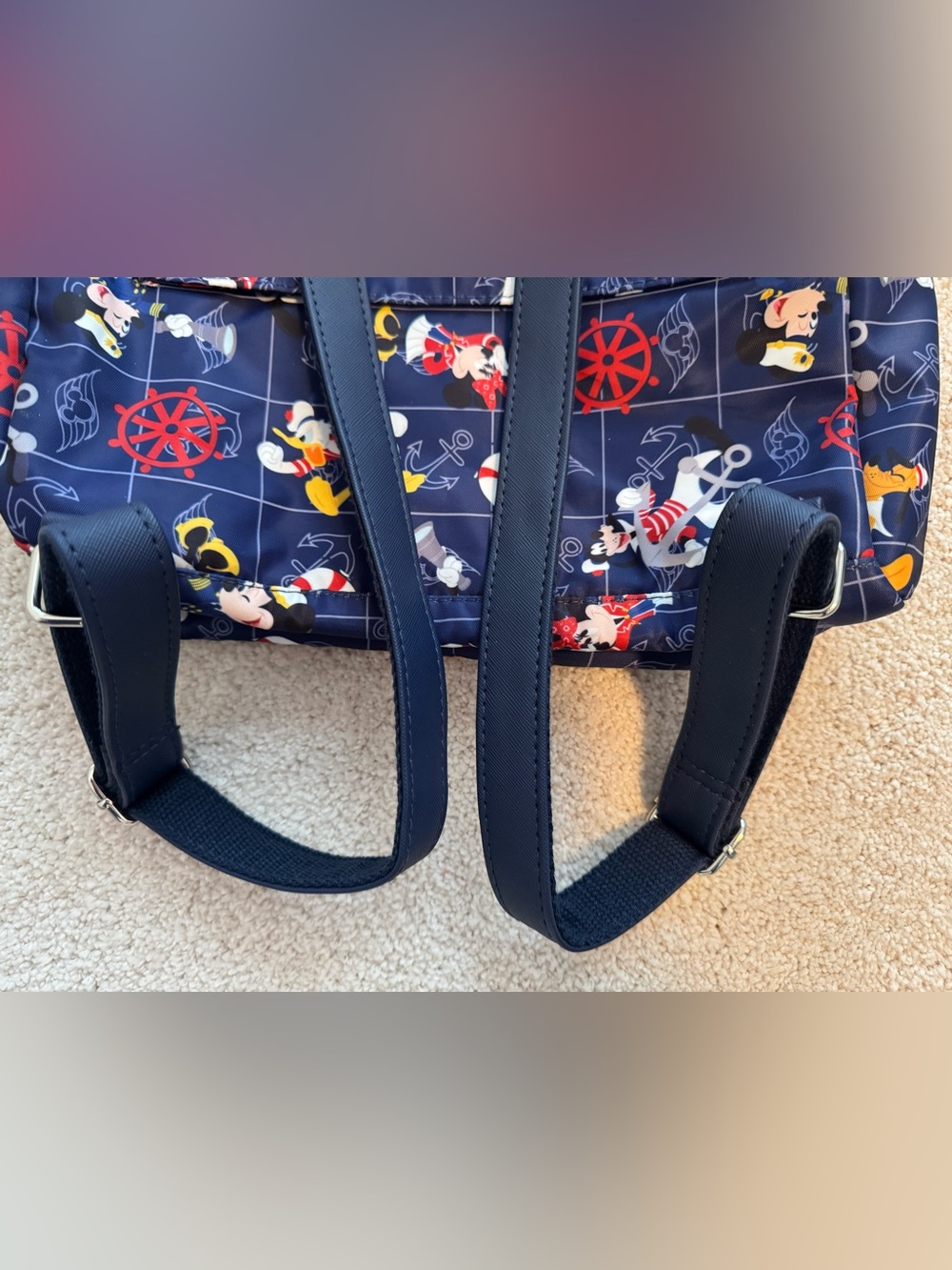 Disney Navy Blue Sailor Mickey & Friends Backpack - Picture 4 of 9